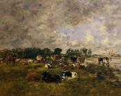 尤金 布丹 : Cows in a Field